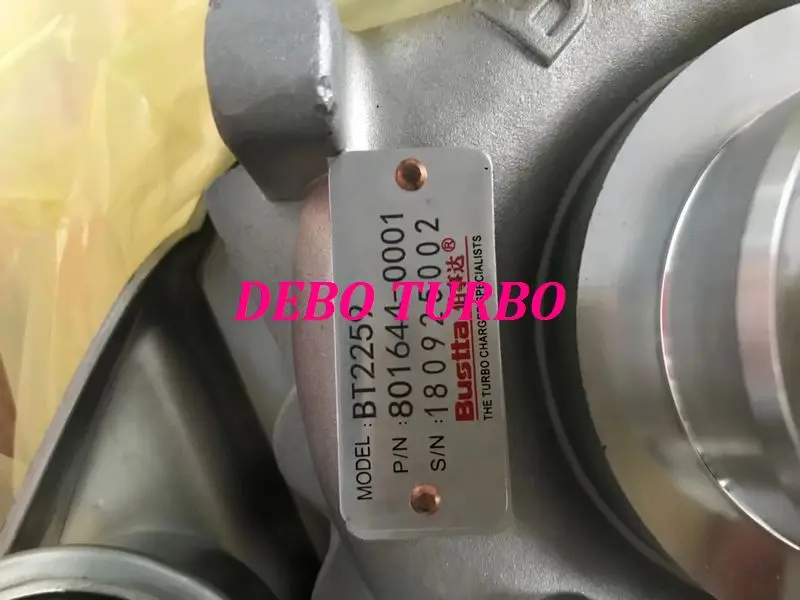 NEW BUSTTA BILLET GT2259 801644-5001S 761916 787873 Turbo Turbocharger for HINO Excavator Power Shovel JO5E 5.3L 132KW