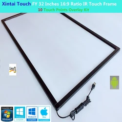 Xintai Touch FY 32 Inches 10 Touch Points 16:9 Ratio IR Touch Frame Panel Plug & Play (NO Glass)