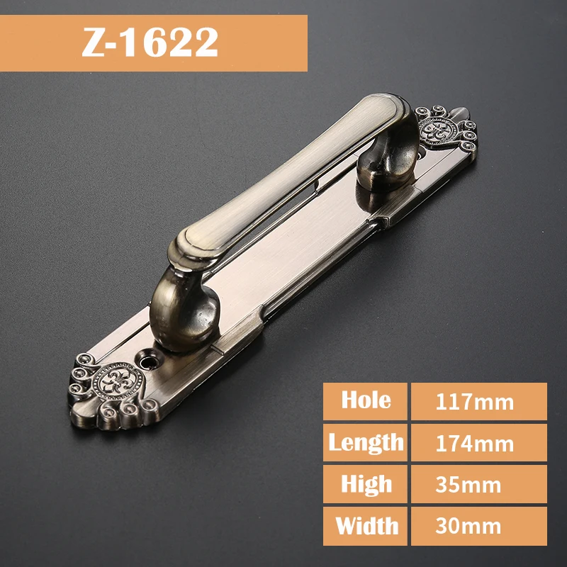 Vintage Door Handles European Style Zinc Alloy Furniture Handles and Knobs for Kitchen Cabinet Drawers Pulls