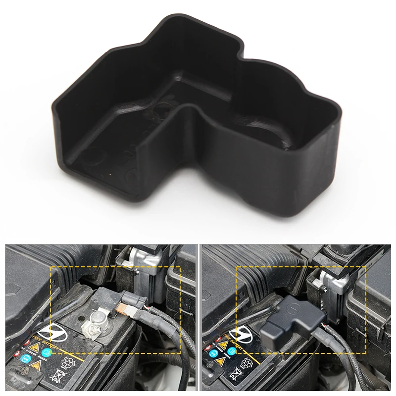 Battery Power Anode Negative Electrode Pole Terminal Cover For Hyundai Tucson TL Sonata I30 Elantra 2010- 2014 2015 2016 2017