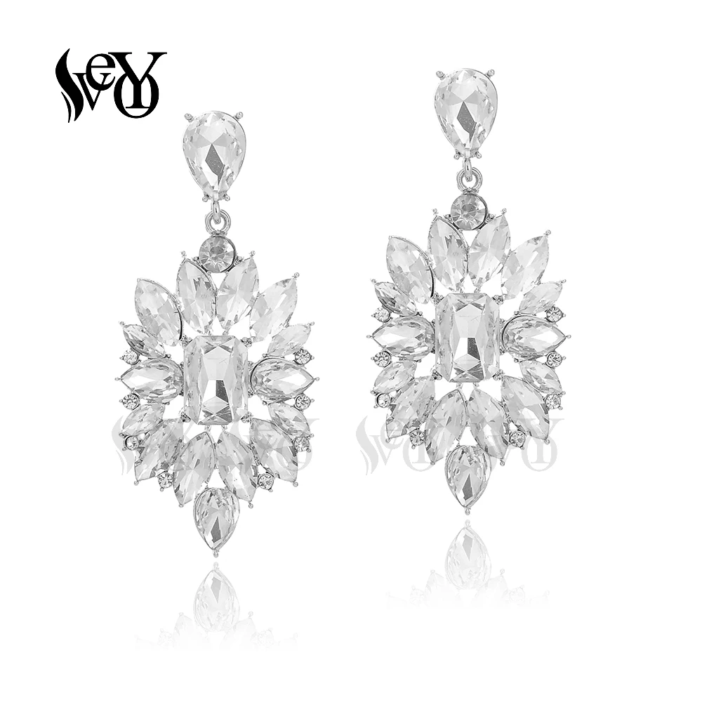 VEYO Luxury Crystal Dangle Earrings for Women Vintage Earrings Fashion Jewelry New