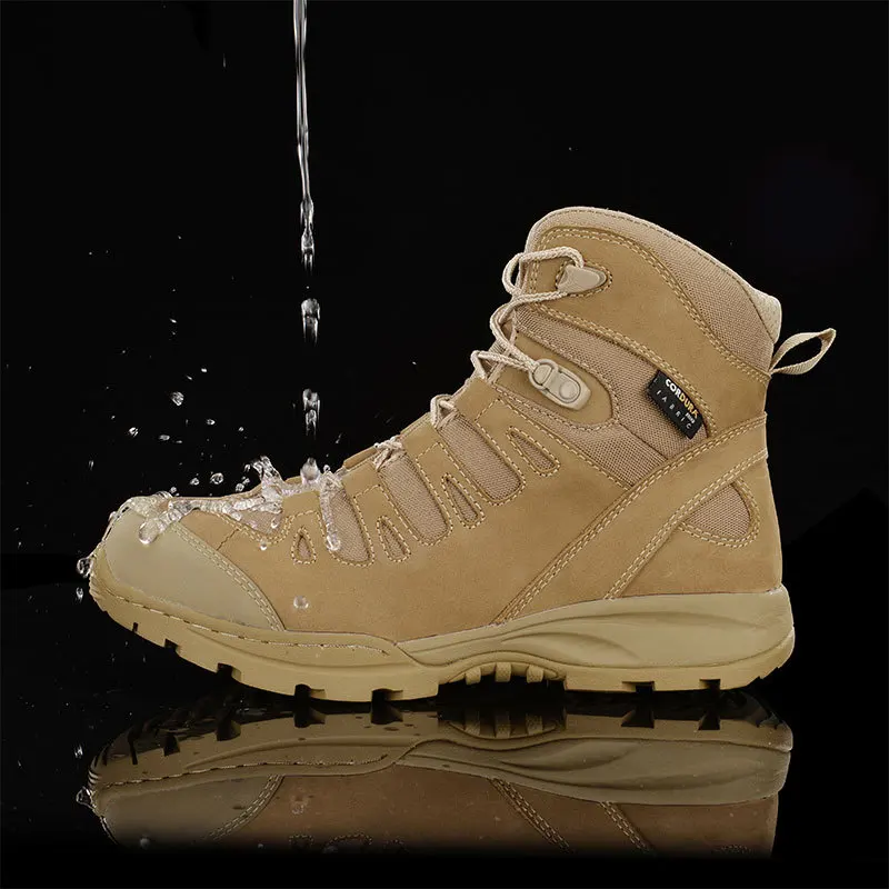 07 botas de deserto tático masculino combate treinamento militar fãs do exército masculino ao ar livre à prova dwaterproof água antiderrapante wear-resistant caminhadas sapatos