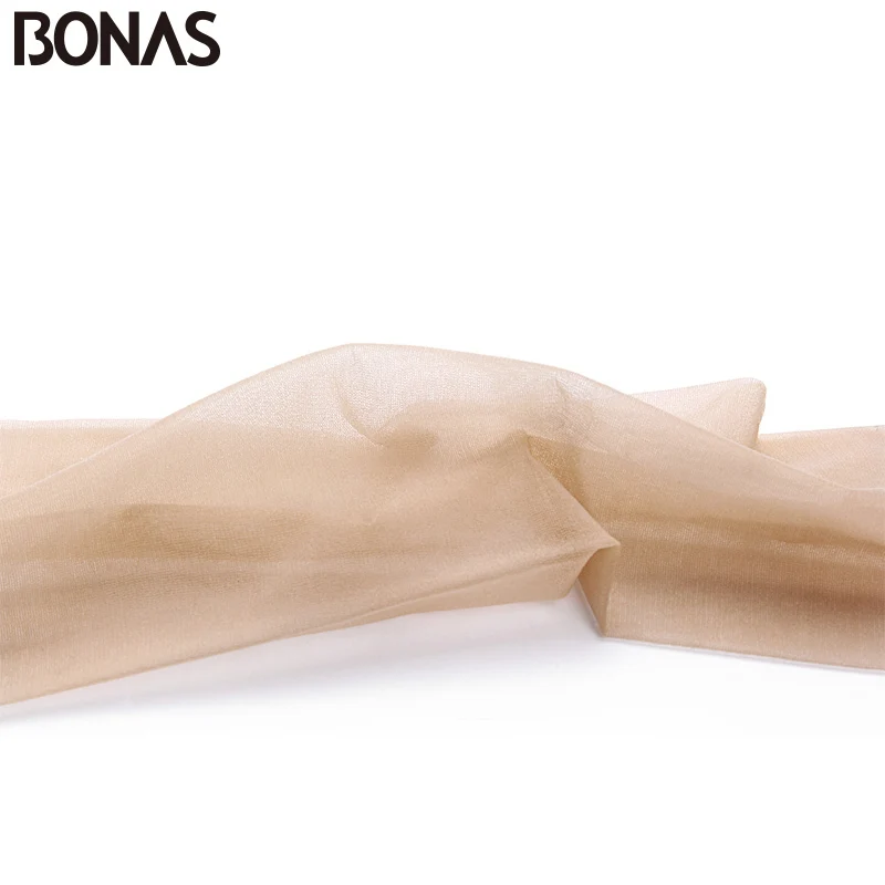 BONAS 15D Tights Women Nylons Thin Pantyhose Tear Resistant Nylon Panty T Crotch Sexy Tight Fashion Female Stockings Europn Size