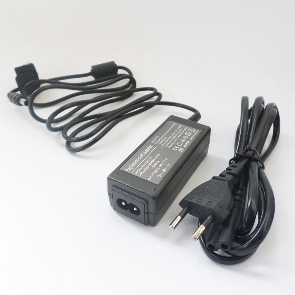 Laptop Battery Charger For Samsung NF210-A03 N210-JP01 NP-N210-JP01CN N210-JA01ZA NP-N210-JA02US 19V 2.1A AC Adapter Power Cord