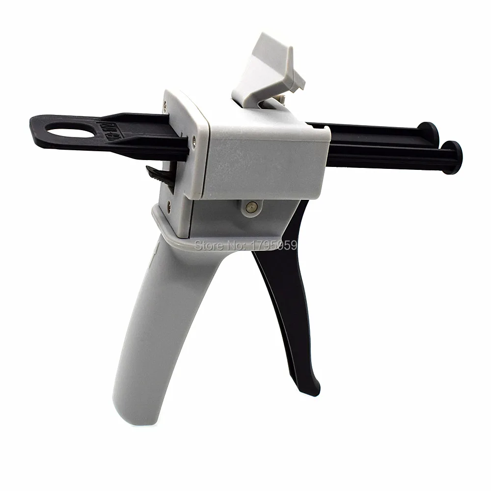 50ml AB Epoxy Glue Gun Applicator 1:2 Glue Adhensive Dispenser Caulking Gun Tools for Round Type-Back Type 50ml 1:1 1:2 AB Glues