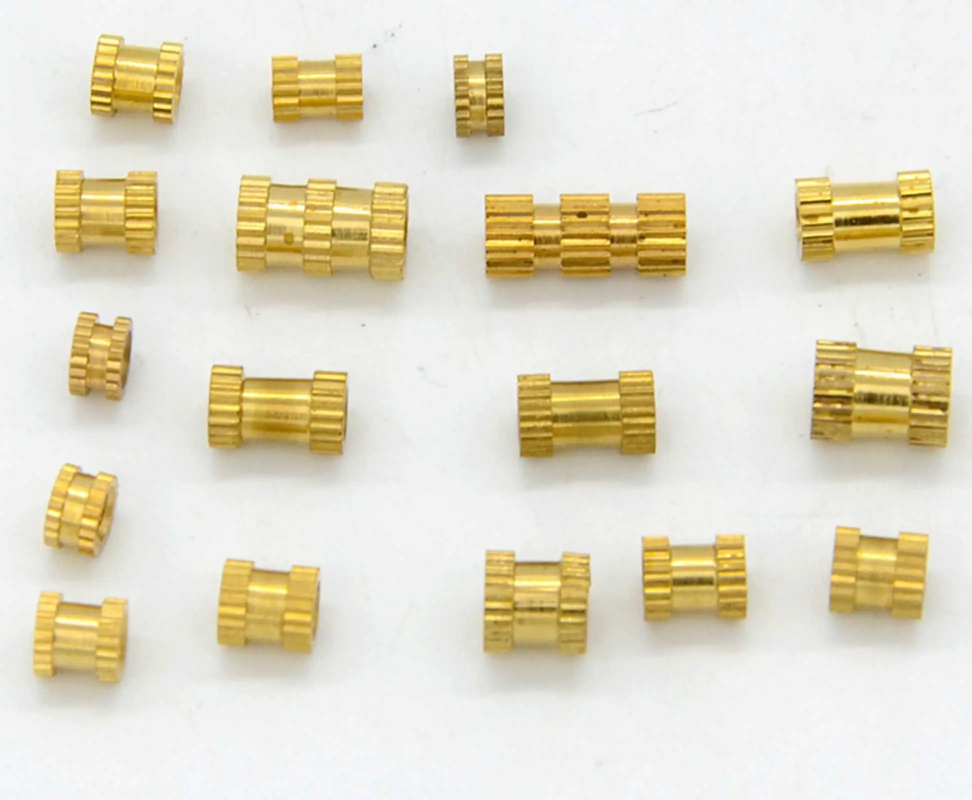 LOT 20 M4*0.7 M5*0.8 M6*1.0 M8*1.25 Metric Threaded Brass Knurl Nuts Fasteners