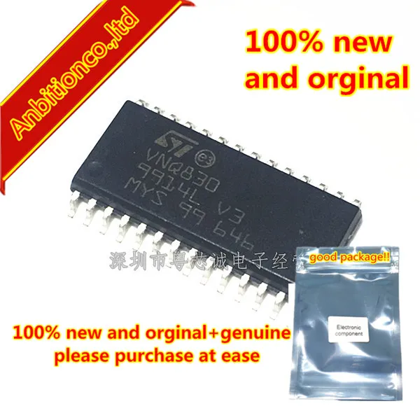 5pcs 100% new and orginal VNQ830 SOP28 QUAD CHANNEL HIGH SIDE DRIVER in stock