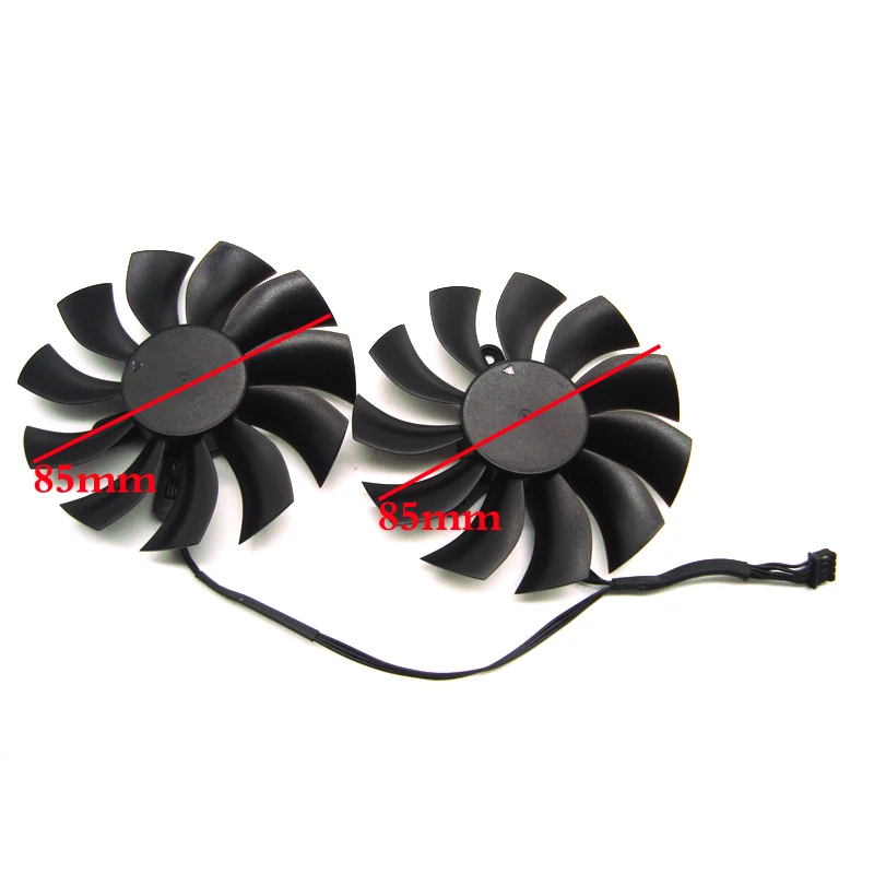 2PCS/Lot PLA09215B12H 12V 0.55A 86mm 4Pin For EVGA GTX1080TI SC GTX 1080 Ti SC Black Edition SC2 Fan Graphics Card Cooling Fan