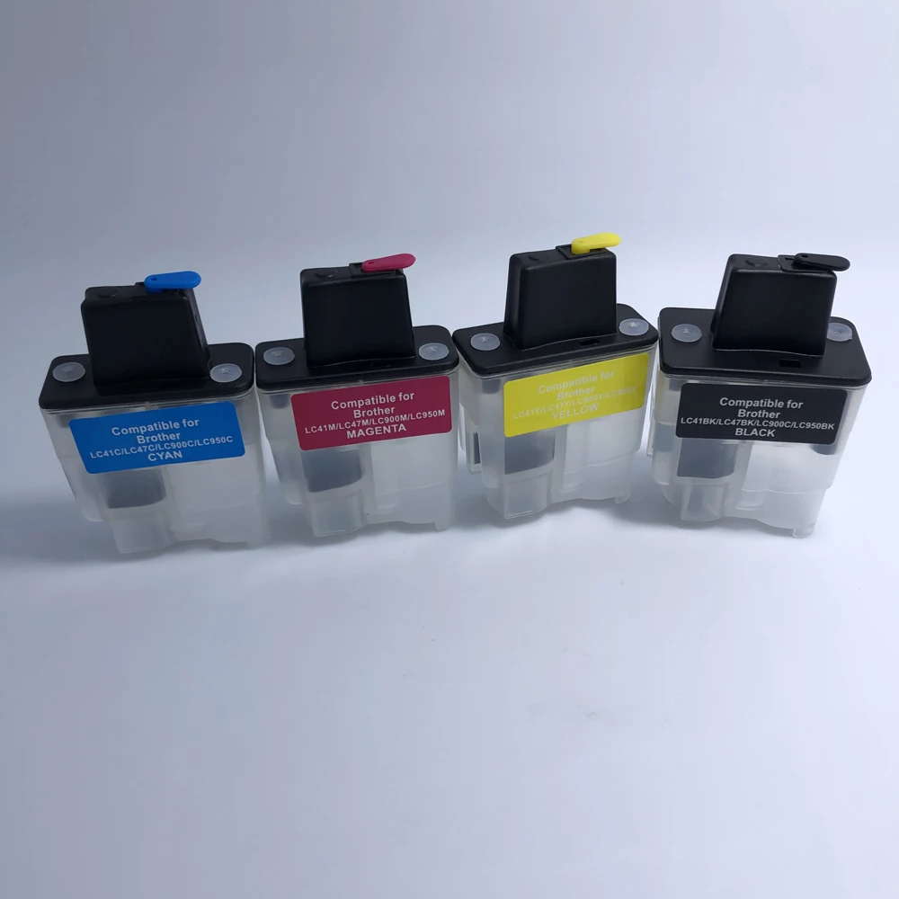 

YOTAT Refillable ink cartridge LC41 LC47 LC900 LC950 for Brother FAX-1835C 1840C 1940CN 2440C DCP-110C DCP-310CN printer