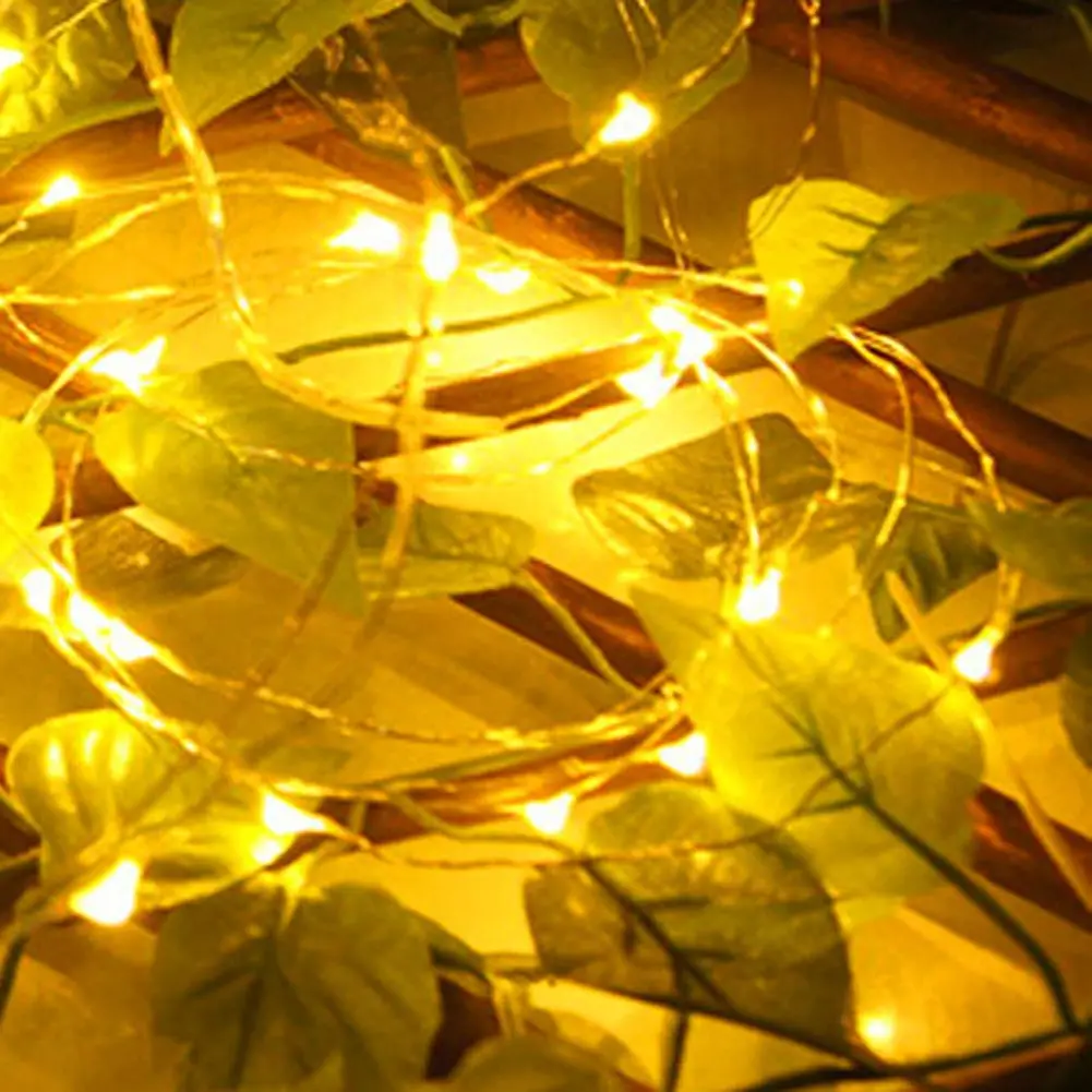 Enjoydeal 2m 20led drut miedziany przycisk łańcuchy świetlne dekoracja świąteczna wróżka lampa z motywem rozgwieżdżonego nieba ciąg na dekoracje weselne