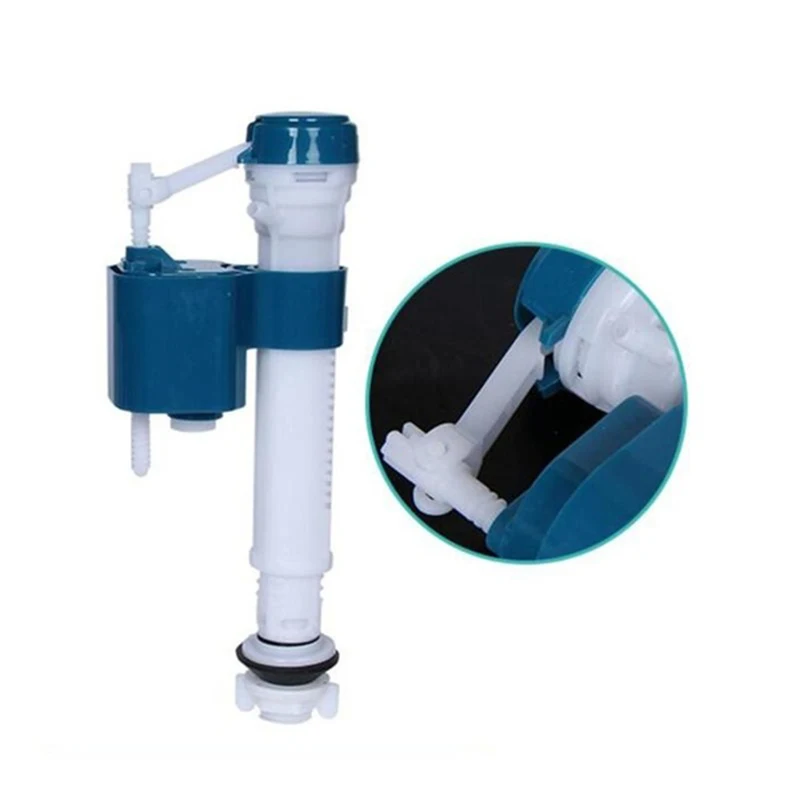 New Marine Double Toilet Accessories Set Outlet Valve Old Fashioned Single Drain Valve Water Tank Fitting White+Blue