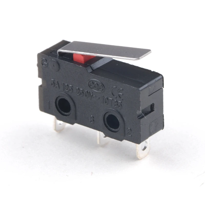 Free Shipping! 2pcs/lot 3D Printer Parts Micro Limit Switch 3 Pin N/O N/C All New 5A 250VAC KW11-3Z Micro Switch