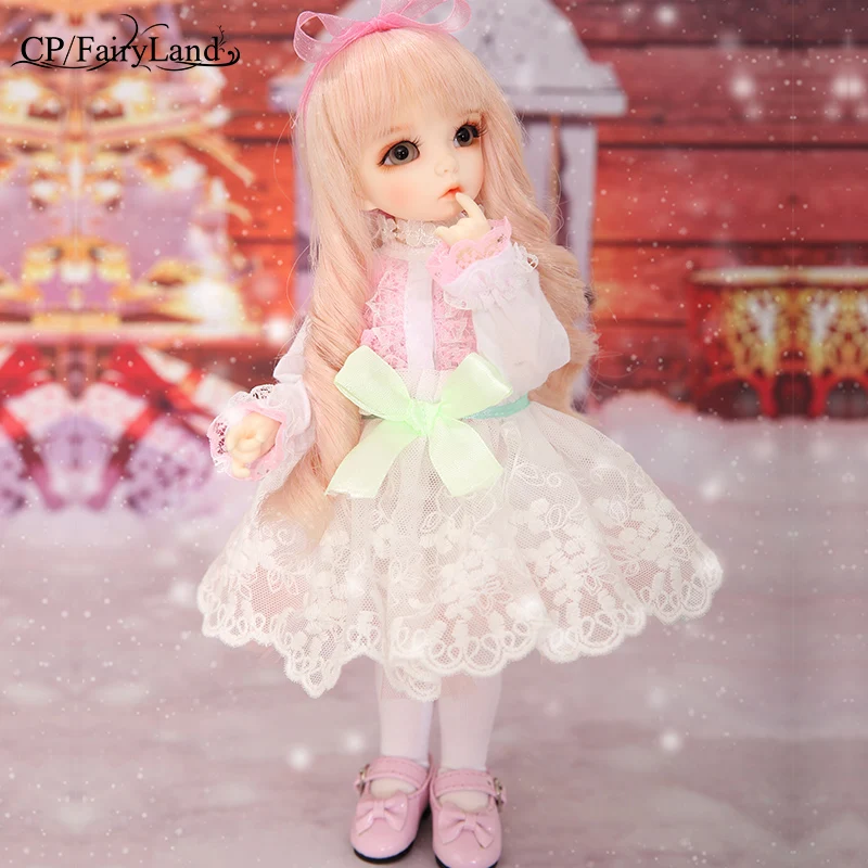 BJD Dolls Littlefee Ante 1/6 Yosd Pink Rose Golden Curly Hair Lolita Fullset Option Girl Toys For Girls Best Gift Fairyland FL