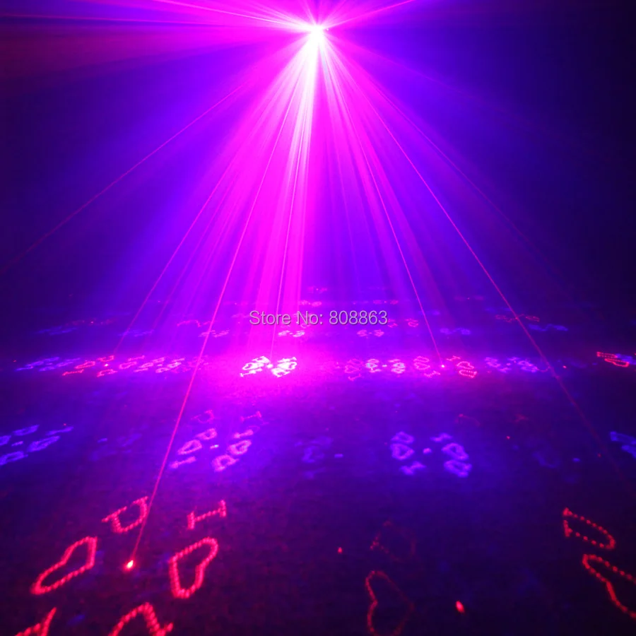 ESHINY Mini Red Blue Laser 12 Christmas Patterns Projector Dance Disco Bar Party Stage Lights DJ lighting Effect Light T23D25