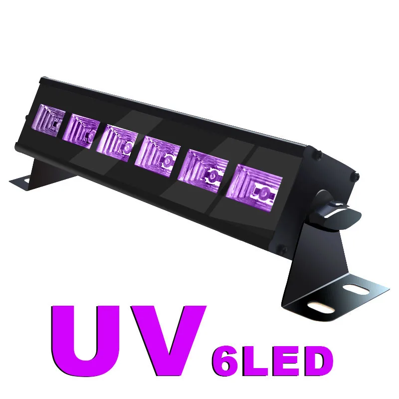 Imagem -01 - Luminária Led uv para Palco 18w 6led uv Cor Bar Iluminação para dj Ktv Discoteca Festa Iluminação para Palco luminaria led uv para palco 18w 6led uv cor bar iluminacao para dj ktv discoteca festa iluminacao para palco 01