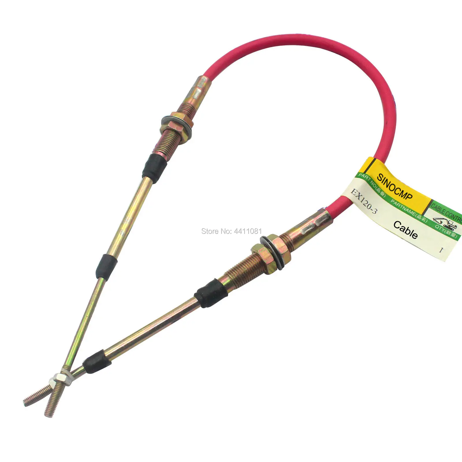 33.5 inches EX120-3 Excavator Throttle Cable for Hitachi Excavator Throttle Motor, 3 month warranty