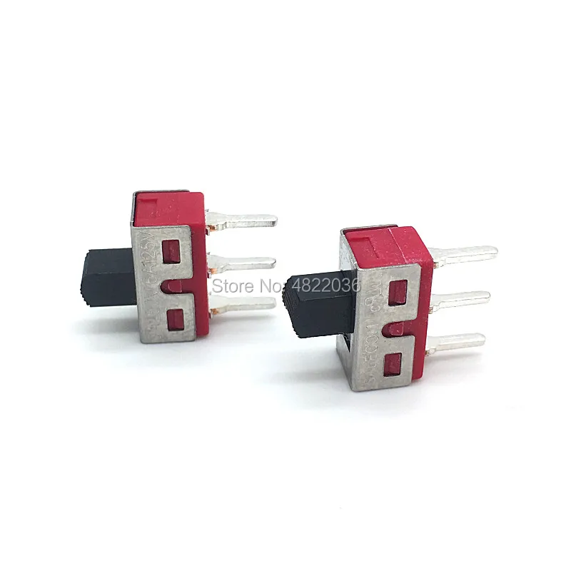 2pcs Q15 Slide Switch TS-13 3pin 2 Position Toggle Switch ON ON 3A 250V/6A 125VAC