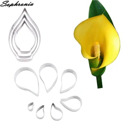 2 Styles Calla Lily Petals Cutter Fondant Moulds Cake Decorating Tools Chocolate Gumpaste, Sugarcraft,Chocolate Clay Mold CS241