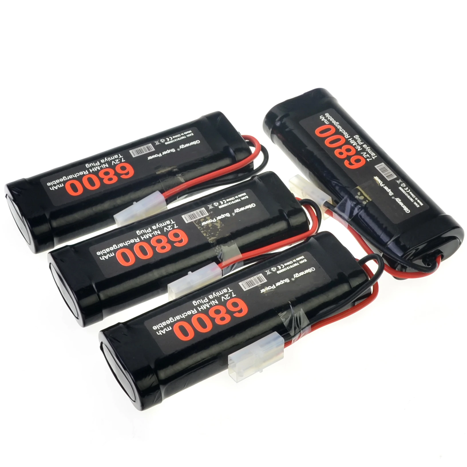 Pack de batteries rechargeables Ni-MH, 7.2V, 6800mAH, pour véhicule jouet, bateau, avion, 1 à 5 pièces