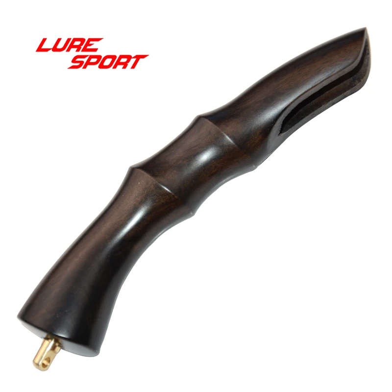 

LureSport Black Wood Handle 17cm for FUJI VSS Reel Seat Finger shape grip Rod Building Component Repair Pole DIY Accessory