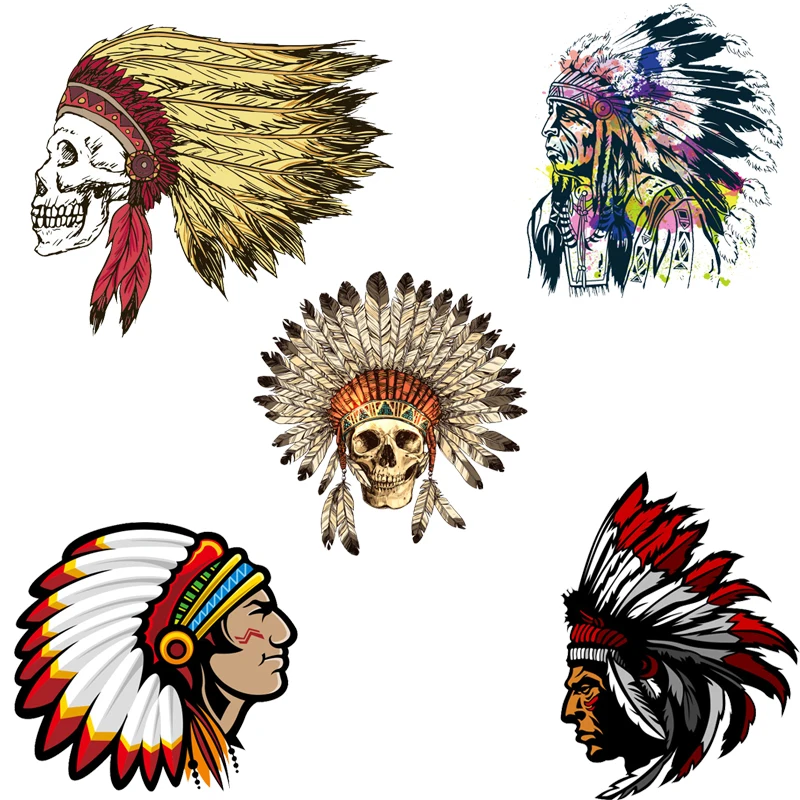 Iron on Patches Indian Patch for Clothing Sticker Application Heat Transfer Decor Badges Diy T-shirt Stranger Things Print E