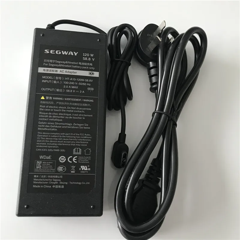 Original Power Supply Charger For Ninebot One Z10 Z6 Self Balance Electric Scooter Unicycle Hoverboard 120W 58.8V Charger Parts