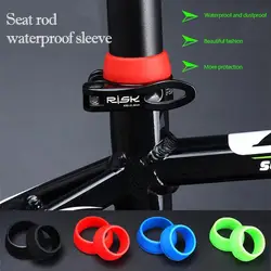 Bike Seat Post Ring Dust Cover for MTB Road Bike Cycling Silicone Waterproof Bicycle Seatpost Case Protective Bike Accessories