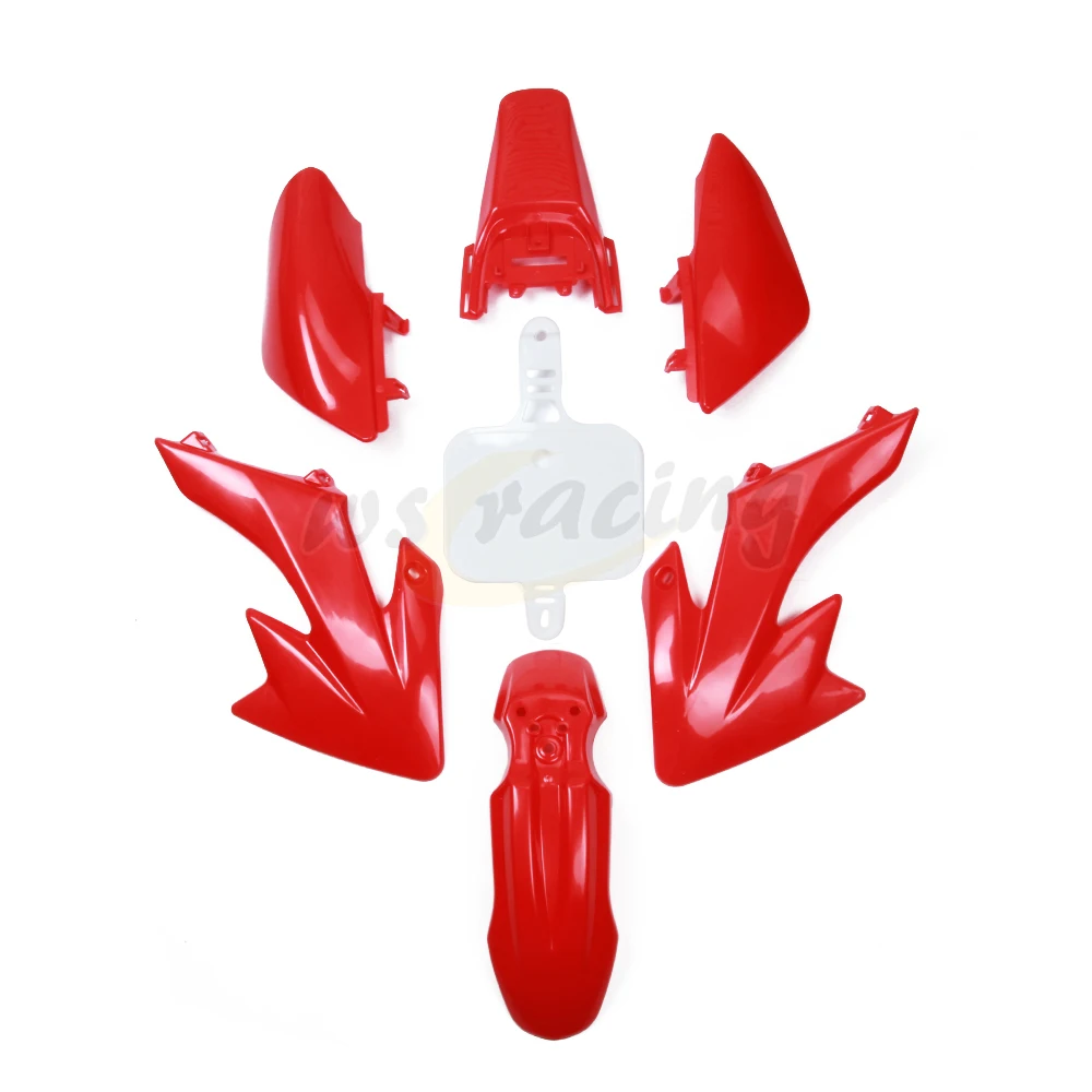 Plastic Kit Fender Side Cover Fairings For HONDA Kayo CRF50 XR50 70 Thumpstar SDG BBR SSR Pitster Pro 50cc 110c 125cc KR110