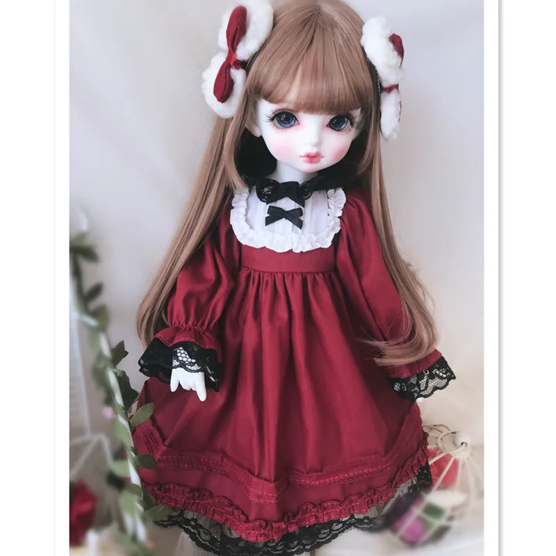 

Fashion Doll Clothes for Blyth 1/6 BJD 1/4 MSD Dolls,Mini Doll Clothes Outfits for Dolls Accessories Include Dress,Headdress