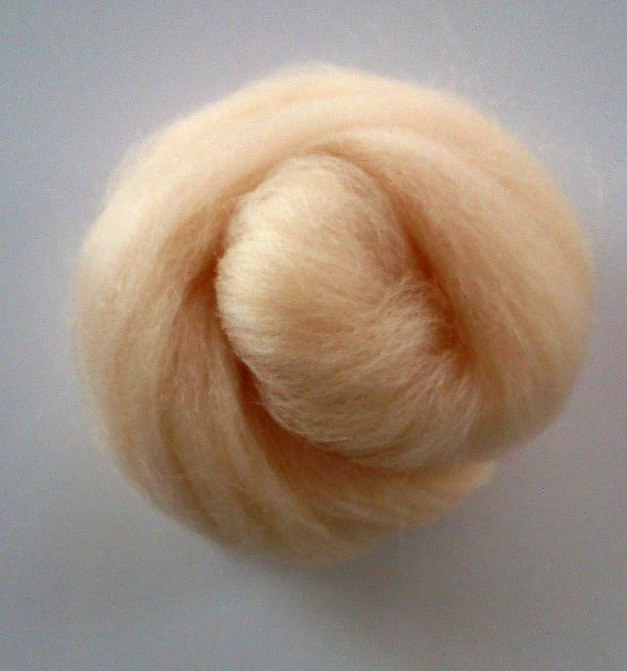 45g Needle Felting Pink Flesh Skin Tones Felting Wool Roving For 3D Projects