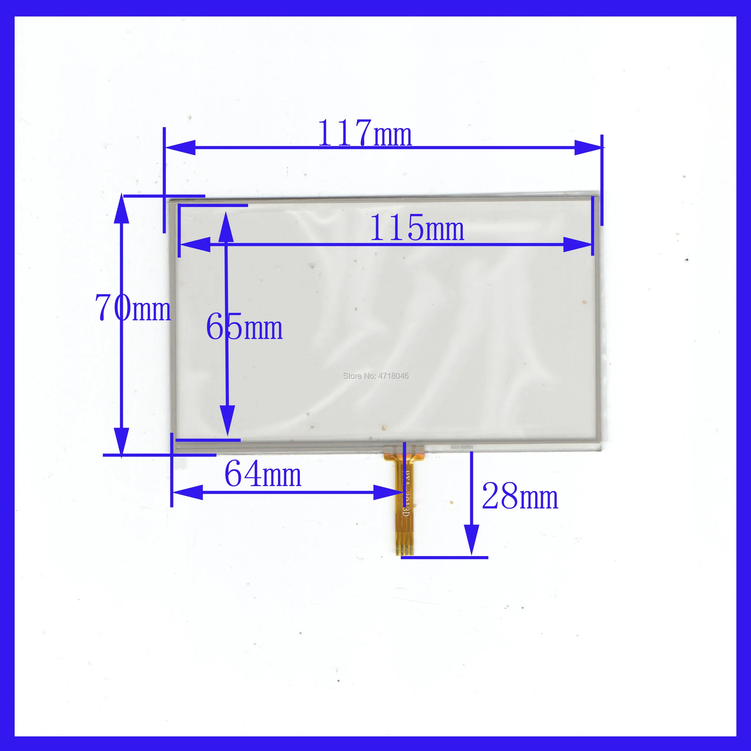 

ZhiYuSun wholesale 5pcs/lot 117*70mm 4lines resistance screen this is compatible 117mm*70mm