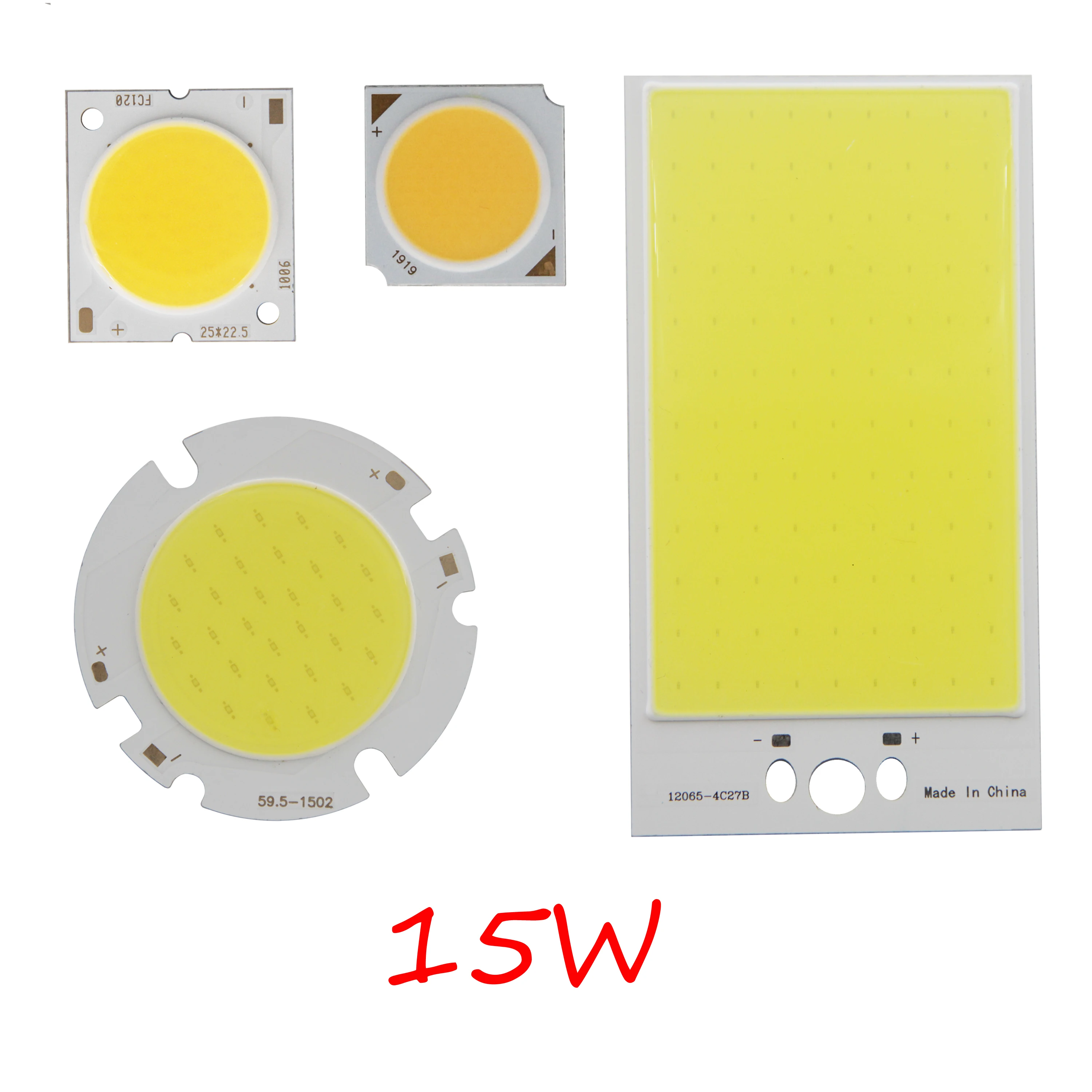 allcob mix 15 w 45 v 12 v 300ma led cob lampada painel de luz redonda cob 3000 k 6000 k para faca voce mesmo lampada cob led barra tira chip fonte 01