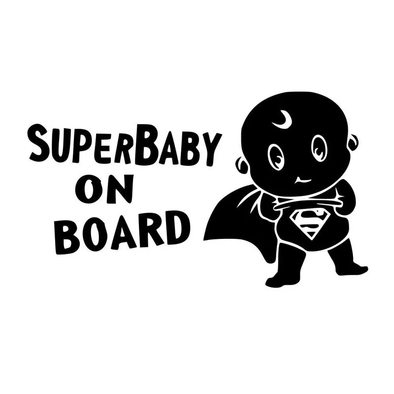 

Car -covers 16*9.3CM SUPER Baby On Board Vinyl Decal Sticker Car Motorcycle Accessories Car Styling Jdm