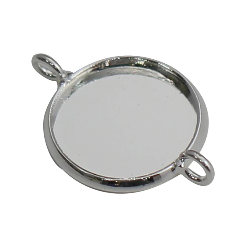 

Beadsnice Brass Cabochon Setting Blank Bezel Tray Fit 14mm Base Connector Jewelry Making Accessories 20687