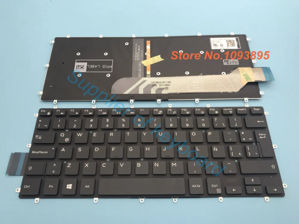 

NEW For DELL Vostro 14 5468 5471 5568 5578 5368 5378 7368 7378 2 IN 1 Latin Spanish/English/UK Keyboard Backlit