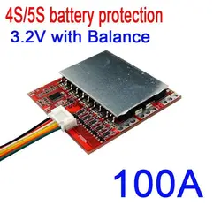 4S 5S 100A 12.8V 16V PCM BMS tablica zabezpieczająca baterię w/równowagę dla LiFePo4 akumulator litowo-żelazowo-fosforanowy 3.2V