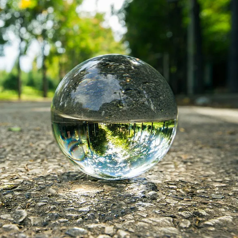 

Clear K 9 Crystal Lens Ball Photography 60/80/100 mm Professional Fun Photography Prop Background Accessories Feng shui Ball