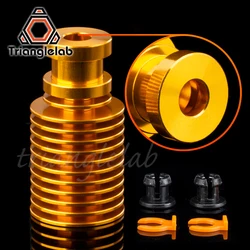 V6 Gold Heatsink For Gold Hotend Radiator Remote 1.75MM Direct & Bowden For Feeding 3D Printer Extruder AQUA