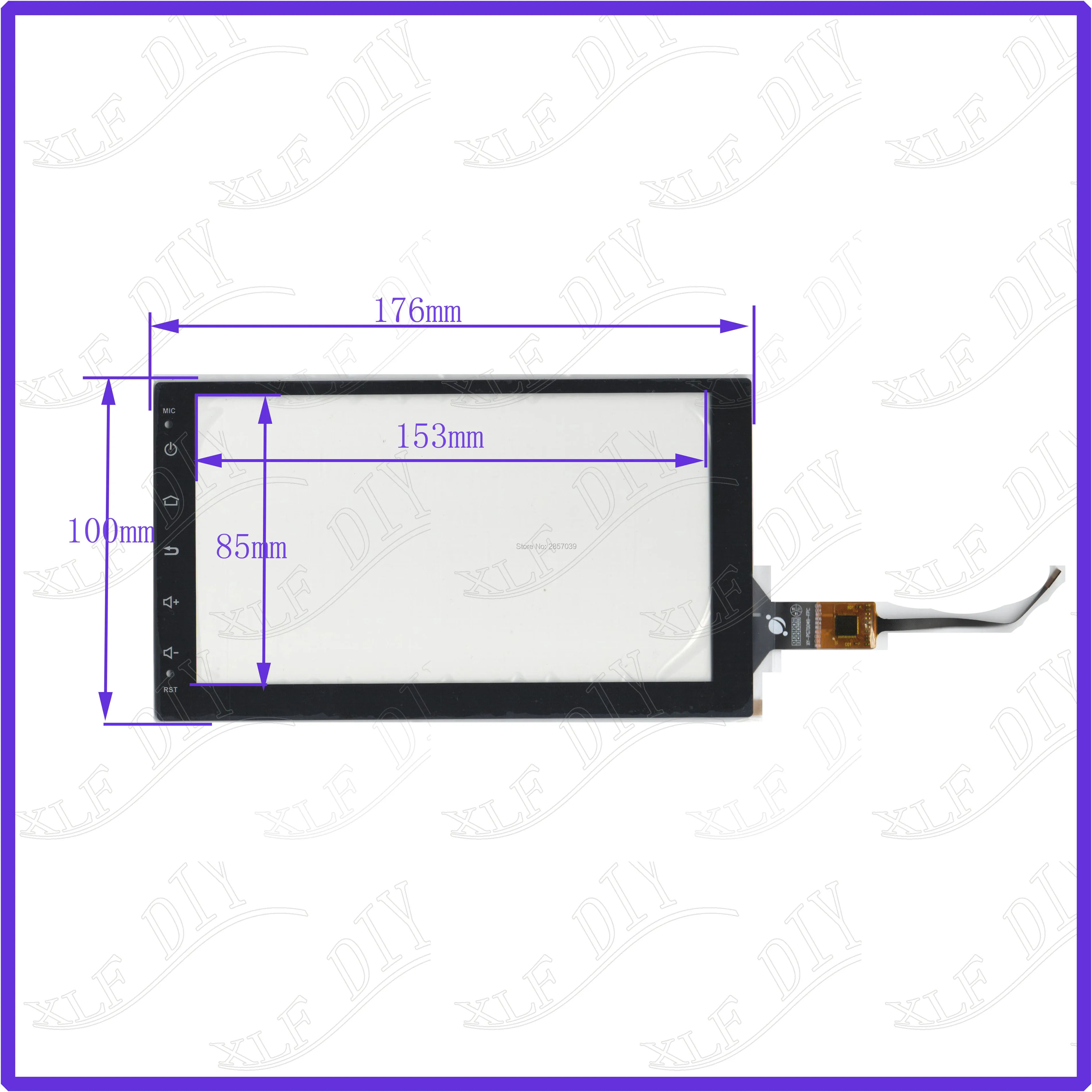 

ZhiYuSun Новый 7-дюймовый емкостный экран XY-PG70049 дюйма 176*100 мм стеклянный сенсор Бесплатная доставка совместимый для GPS CARDVD