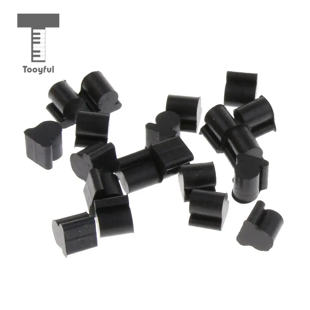 Tooyful Finest 20 Pieces Alto Horn Silicone Pads Cushion Pad Black Brass Instrument Parts for Hornist