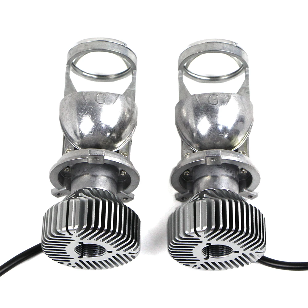 H4 9003 LED Headlight Mini Projector Lens Kit Bulbs 60W 14000LM Lamp Hi/Lo 5500K