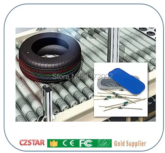 Czstar Manufacturer 80pcs tire Long Read Range UHF RFID Tire Track Tag Anti-theft vehicle Truck Tire Manage Encoded Passive tag