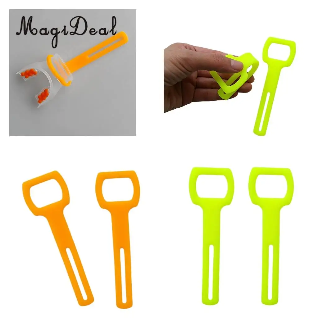 MagiDeal 2 Pieces Scuba Diving Silicone Rubber Regulator Octopus Holder Straps for Snorkeling Technical Diving Freediving Access