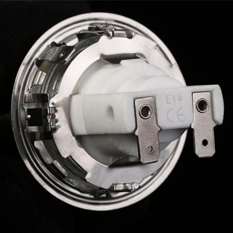 EAS-E14 Oven Lamp Holder Baking 15W/25W Illumination Lamp Holder Oven Lamp Cap High Temperature Lamp Base E14 500 Degrees