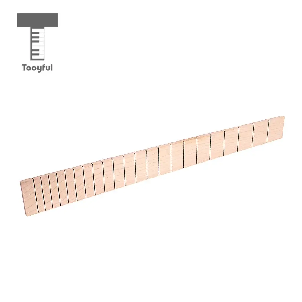 Tooyful Exquisite Maple Wood 22 Fret Electric Guitar Fingerboard Fretboard Luthier Tool Musical Instrument Parts