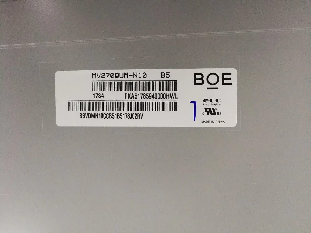 Imagem -03 - Painel Lcd 4k Original para o Monitor Mv270qum-n21 Mv270qum N10 Mv270qum N40 Mv270qum N30 U2790pqu lg 27ud58 lg 27un880