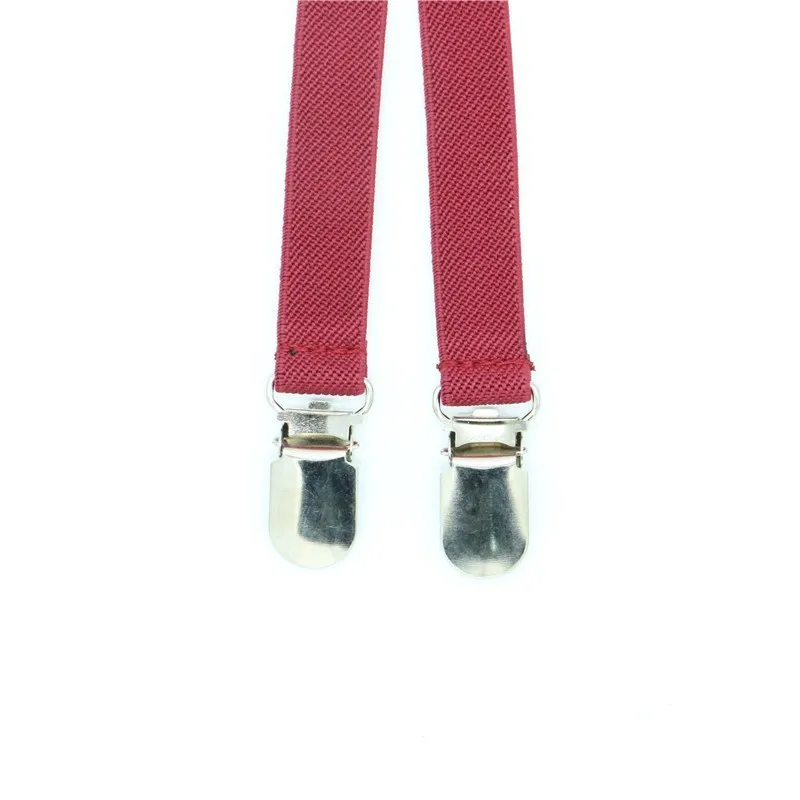 1.5cm Width Metal X Back Suspensorio Classic 4 Clips High Elastic Business Solid Men Pant Suspenders Brace Husband Father