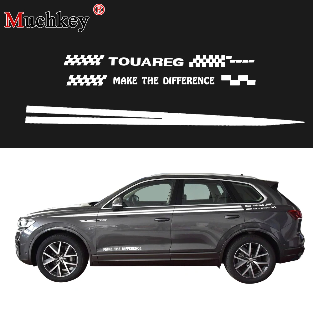 

Car Sticker for Volkswagen Touareg Car Side Body Decal Sticker Hatchback Sedan SUV Pickup Truck Decals DIY Car Decoration 280cm