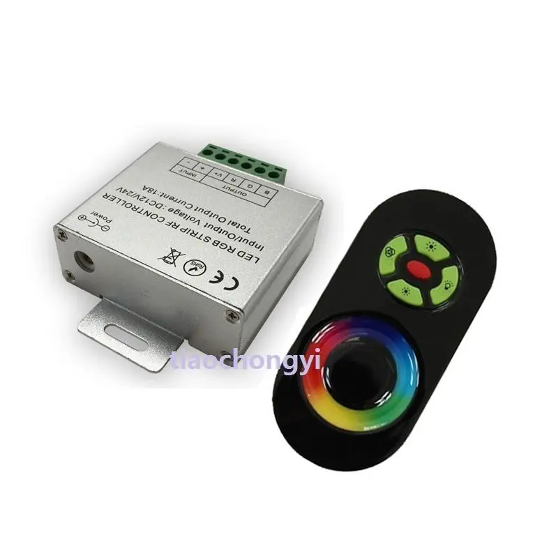 DC 12V-24V 18A RGB RF Touch Panel Wireless Remote Controller For 2835 5050 RGB Led Strip