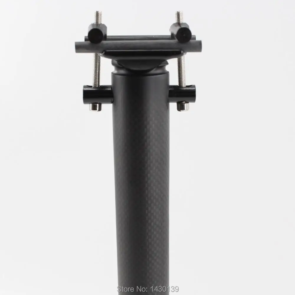 Brand New Folding bike matte 3K full carbon fibre bicycle carbon seatpost bike parts 27.2/30.8/31.6/33.9/34.9*400mm